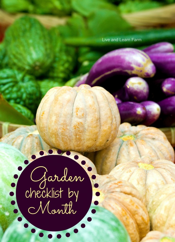 Garden checklist by Month