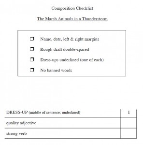 IEW Composition Checklist