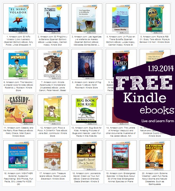 Free Kindle Books 1.19.14
