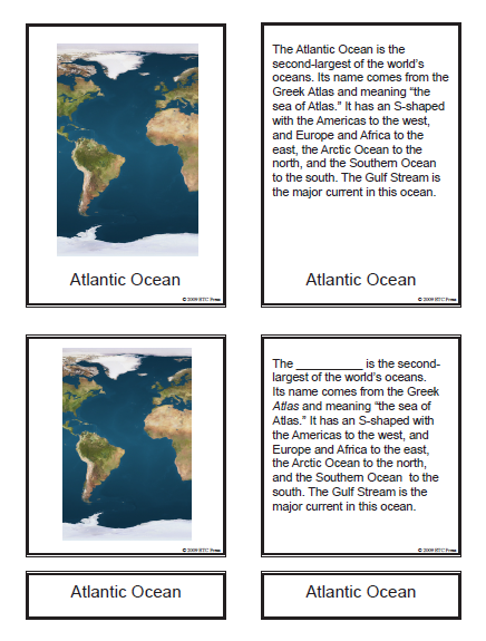 Montessori Etc World Oceans Nomenclature Free
