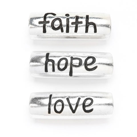 Faith hope love beads paracord bracelet