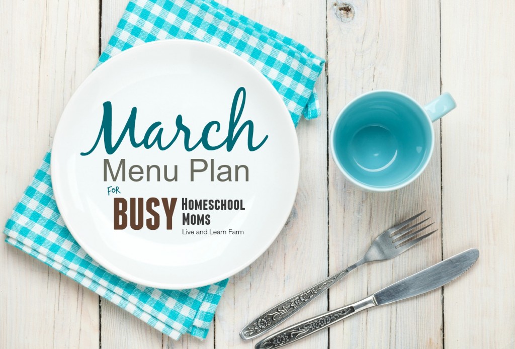 march menu plan d