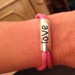 Love Bead with Pink Paracord